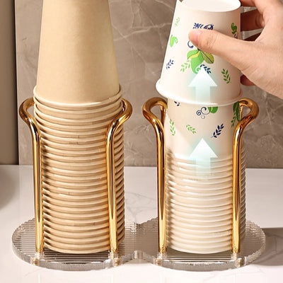 luxury disposable cup holder for water and tea cups