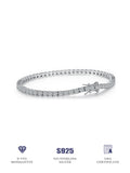 Aivenchy S925 Sterling Silver Rhodium Plated Chain Bracelet Luxury 4mm Moissanite Stone Women Tennis Bracelet