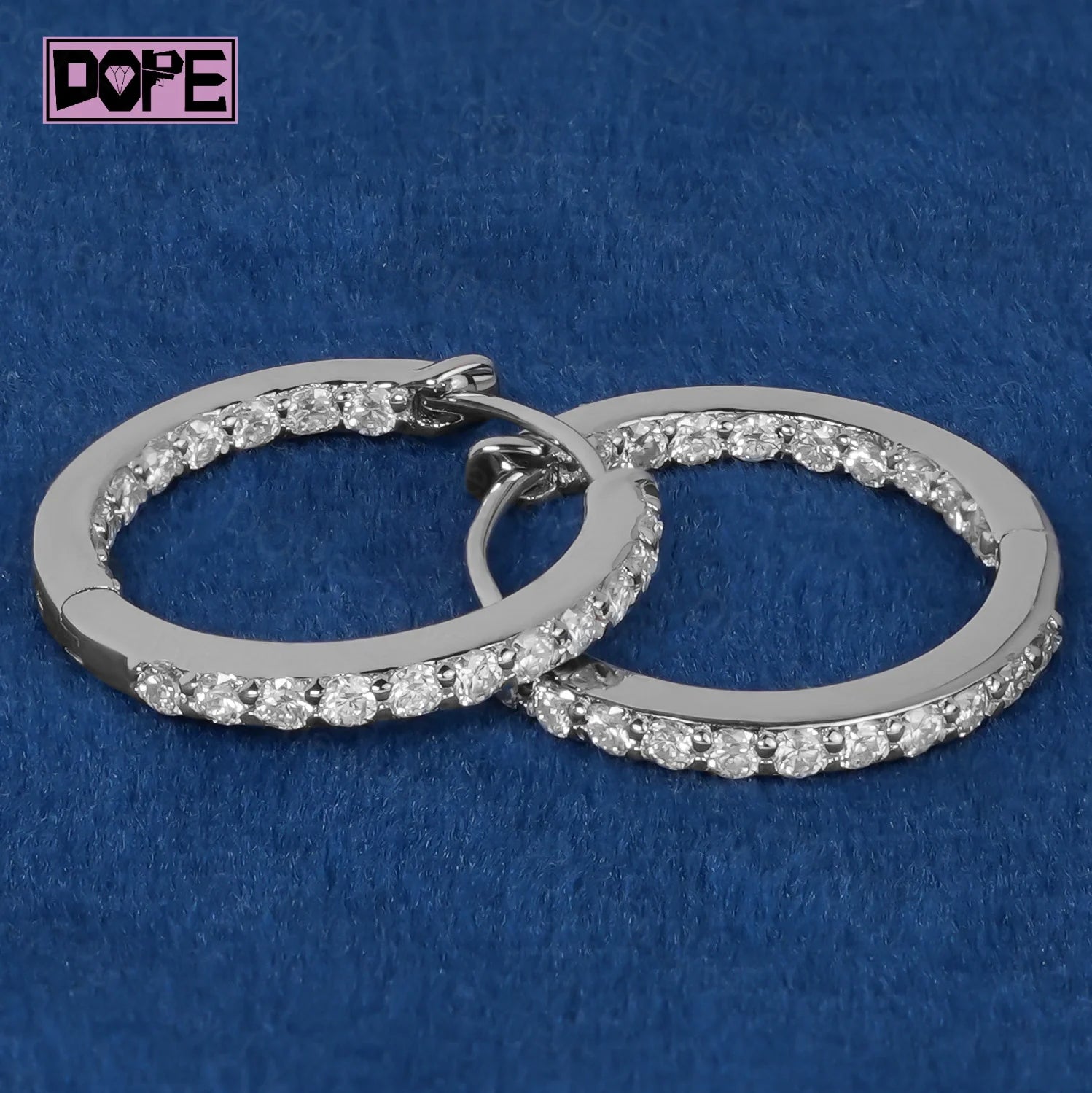 3 Days Dispatch 15mm Moissanite Earrings Real 925 Silver VVS Diamond Men Women Stud Huggies Hoop Earrings