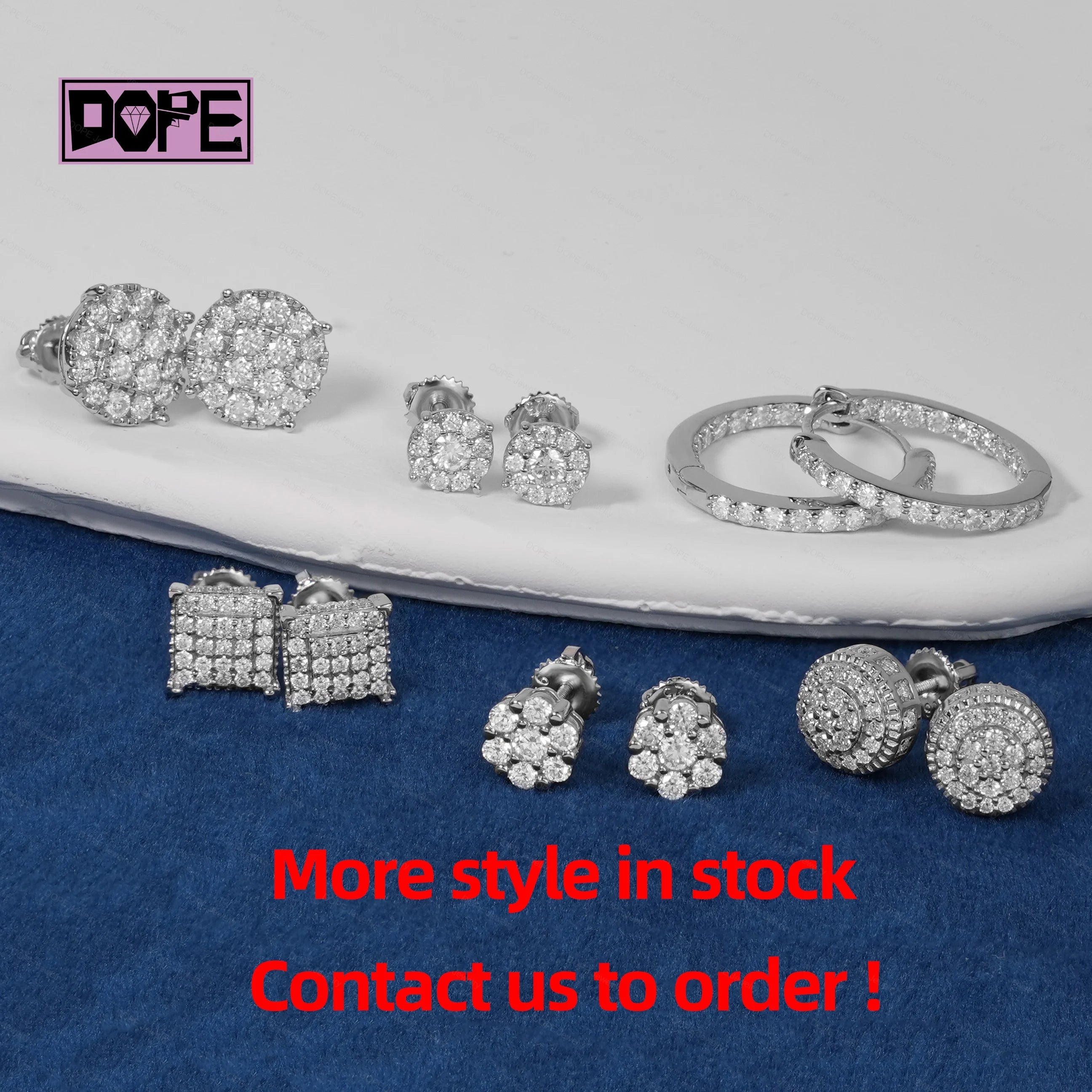 3 Days Dispatch 15mm Moissanite Earrings Real 925 Silver VVS Diamond Men Women Stud Huggies Hoop Earrings