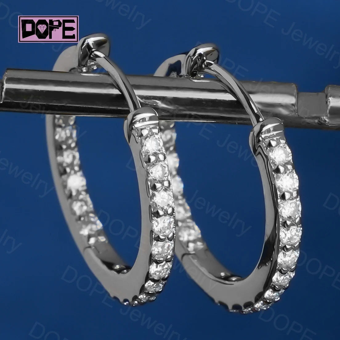 3 Days Dispatch 15mm Moissanite Earrings Real 925 Silver VVS Diamond Men Women Stud Huggies Hoop Earrings