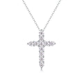 VVS1 Clarity 925 Silver Cross Moissanite Pendant  Fine Jewelry Lab Created GRA Certified D Moissanite Diamond Pendant