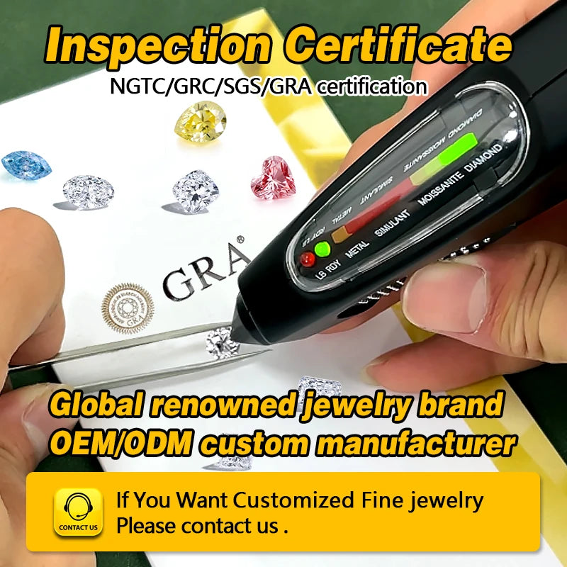 Fashion Design Mossanite Ring Fine Jewelry 925 Sterling Silver DEF VVS Moissanite Diamond Ring Anniversary Gift for Men Women