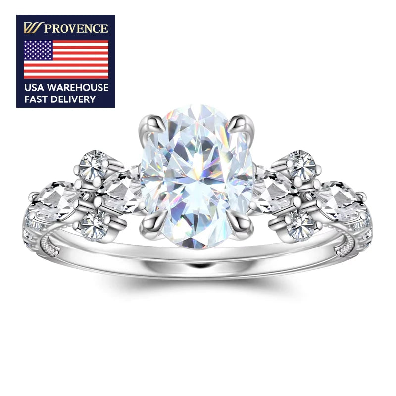 Fashion Design Mossanite Ring Fine Jewelry 925 Sterling Silver DEF VVS Moissanite Diamond Ring Anniversary Gift for Men Women