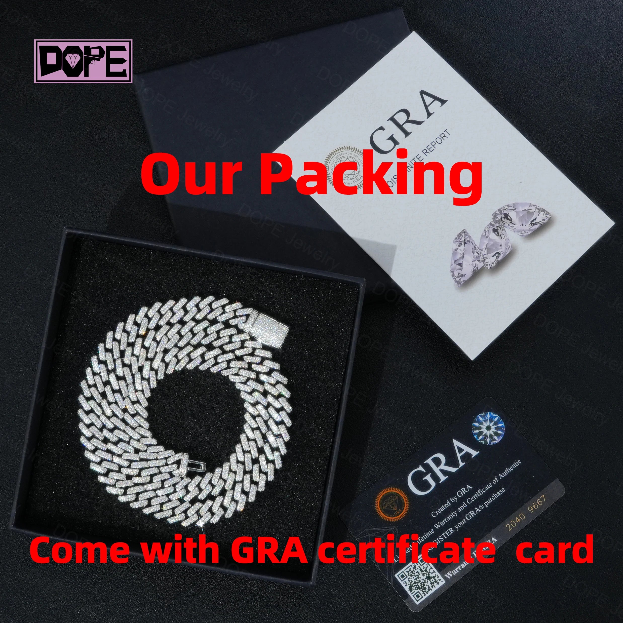 USA Stock 15mm Cuban Link Chain Hip Hop 925 Silver Inner Baguette Cut Iced Out Necklace Moissanite Cuban Chain