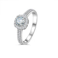 NO TARIFF Hot Selling Moissanite Ring 925 Sterling Silver Gemstone Jewelry Women Wedding Rings