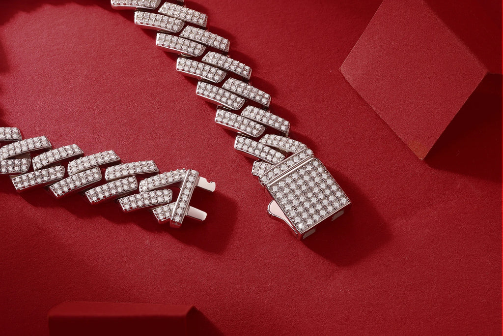 Personalized 925 Sterling Silver Moissanite Tennis Chain - Hip Hop Style for Unisex Daily & Party Wear Tennis Bracelet