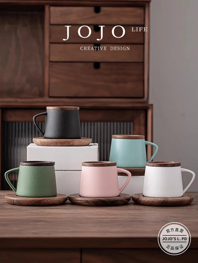 creative japanese ceramic mug for coffee or tea