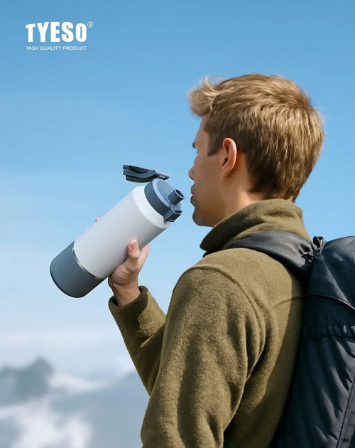 Tyeso Large Capacity Insulated Water Bottle Portable Travel Mug with